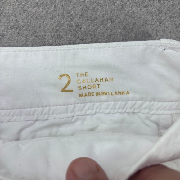 Lilly Pulitzer Callahan Shorts Womens 2 White Textured Cotton Resort Preppy - Picture 6 of 10
